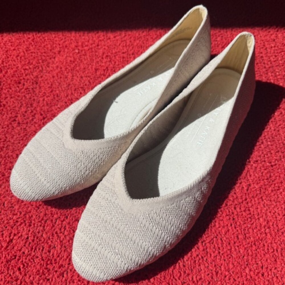 Kelly & Katie Tan Flats - Womens size 7M